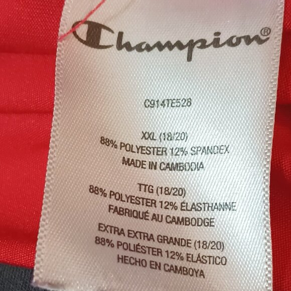 Champion Red Classic Graphic Tee XXL Short Sleeve - Picture 6 of 7